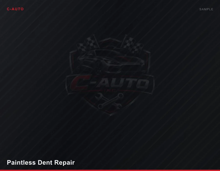 Paintless dent repair project